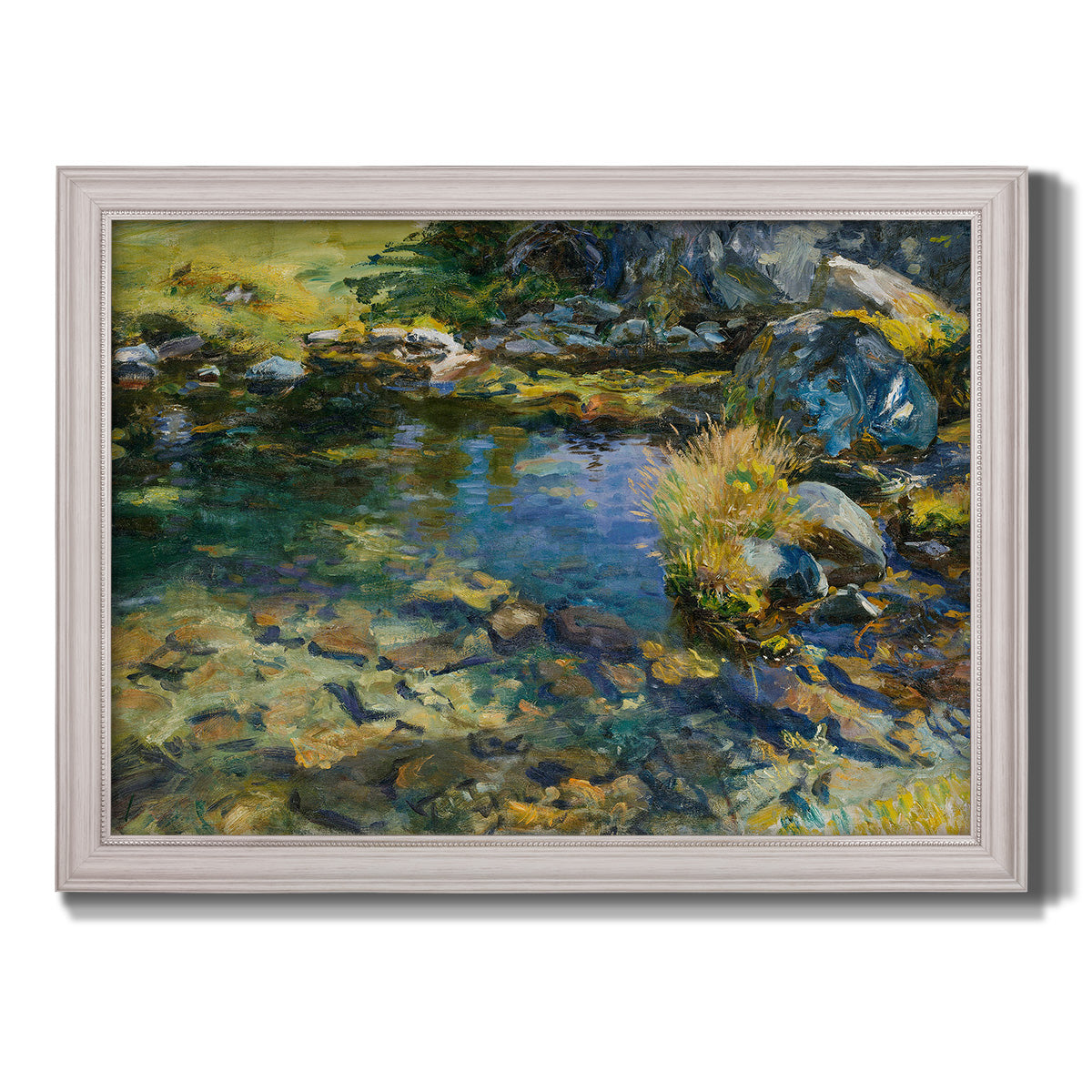 Alpine Pool - Ornate Framed Canvas Print