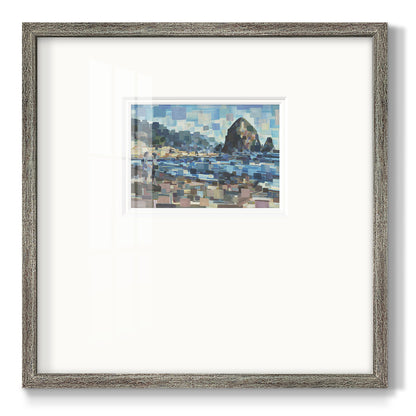 Evening in Cannon Beach Premium Framed Print Double Matboard