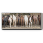Haystack Happy - Floater Framed Canvas Print