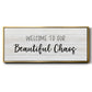 Beautiful Chaos - Floater Framed Canvas Print