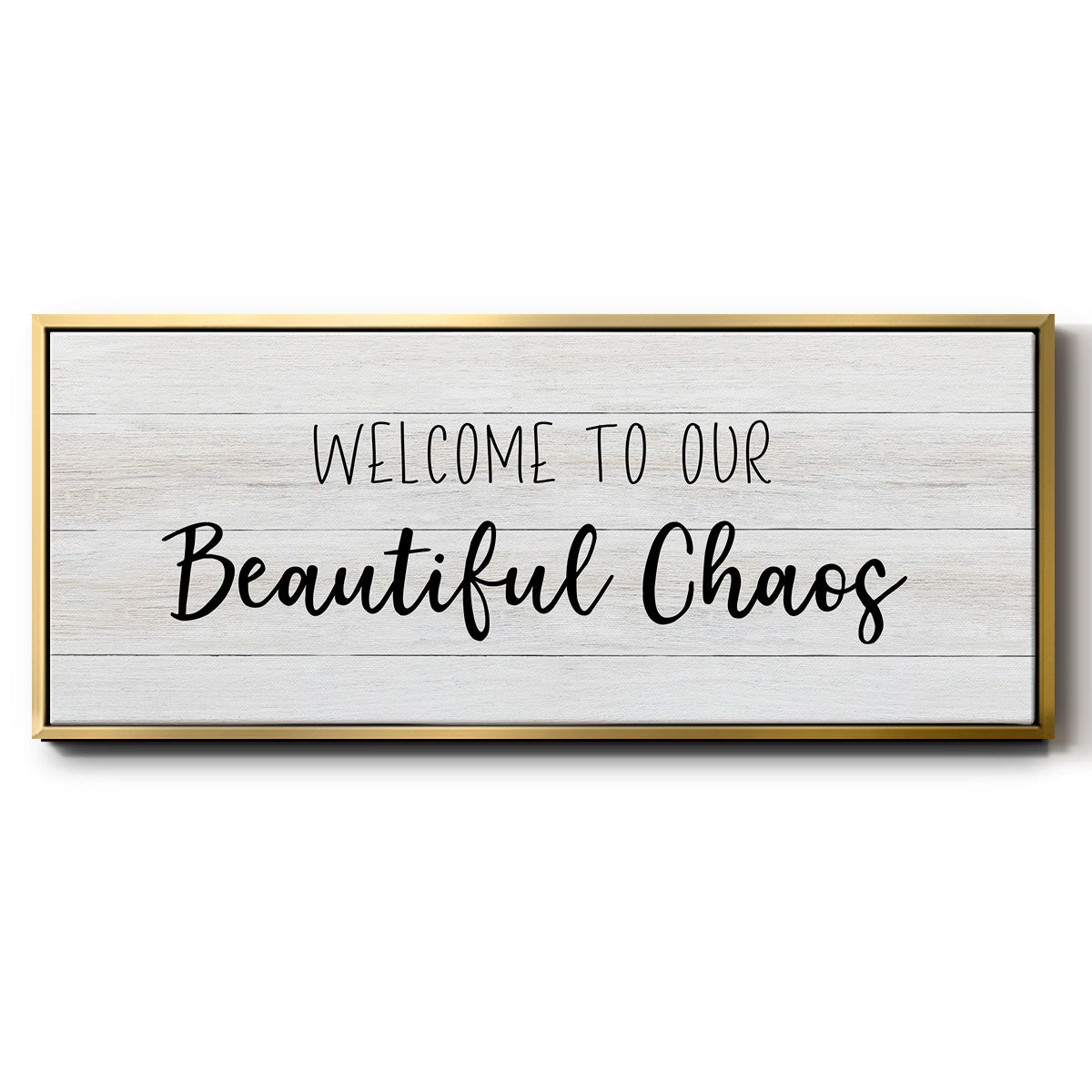 Beautiful Chaos - Floater Framed Canvas Print