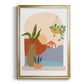 Paper Scene II - Modern Framed Canvas Print