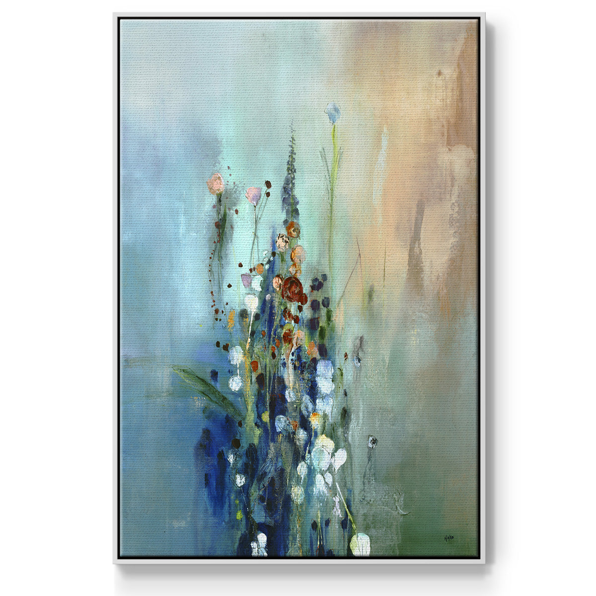 Current Air I - Floater Framed Canvas Print