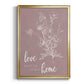 Love Home - Modern Framed Canvas Print