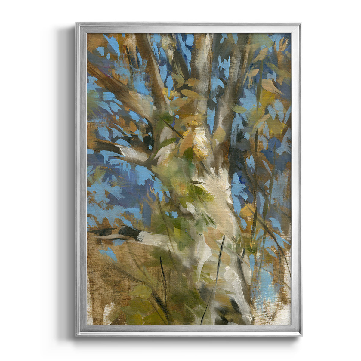 Oak Tree - Modern Framed Canvas Print