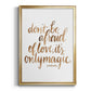 Loving You III - Modern Framed Canvas Print