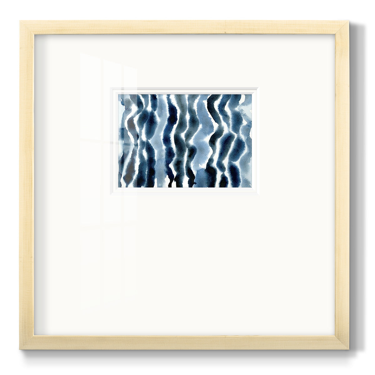 True Blue Wave I - Double Matboard Framed Print