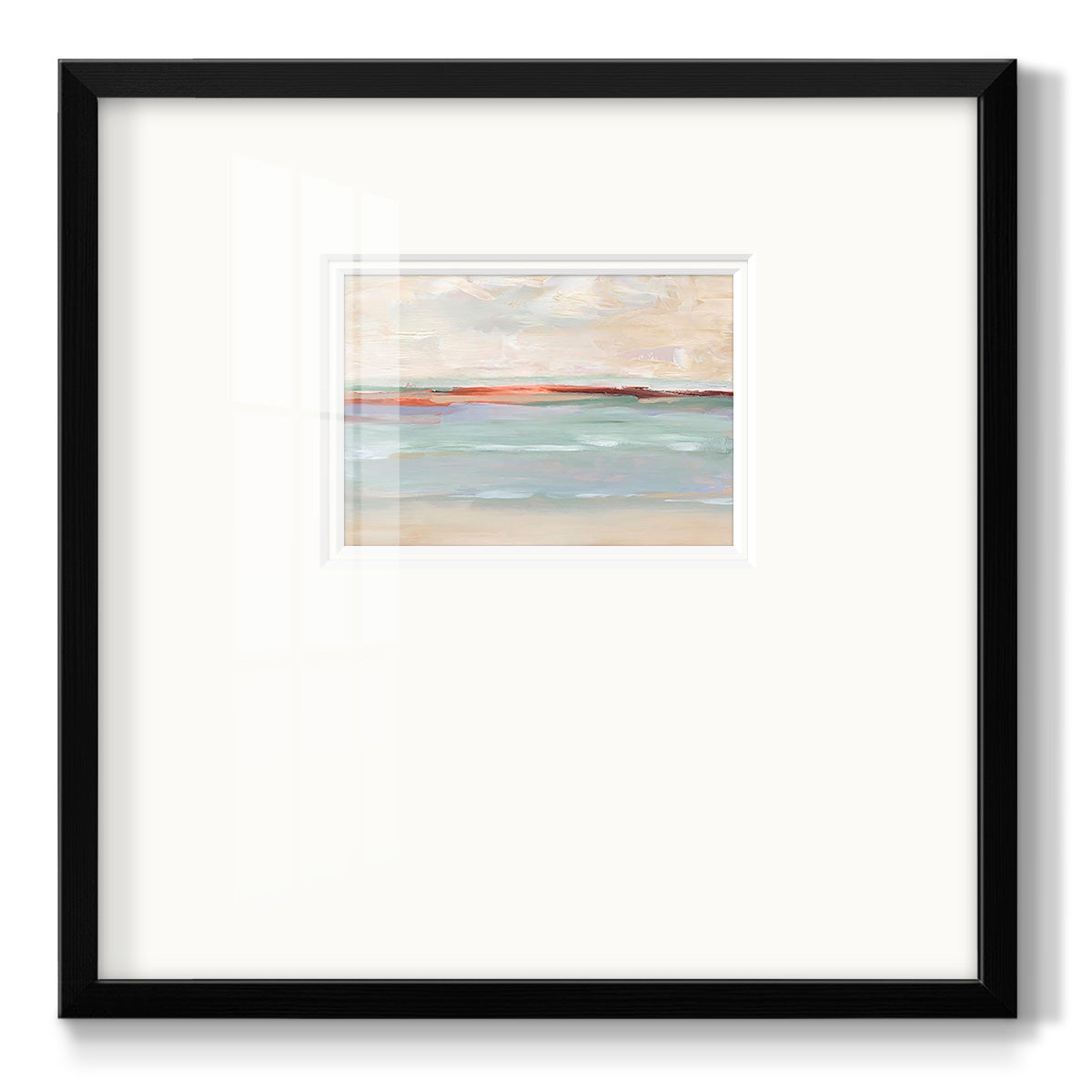 Sienna Horizon I Premium Framed Print Double Matboard