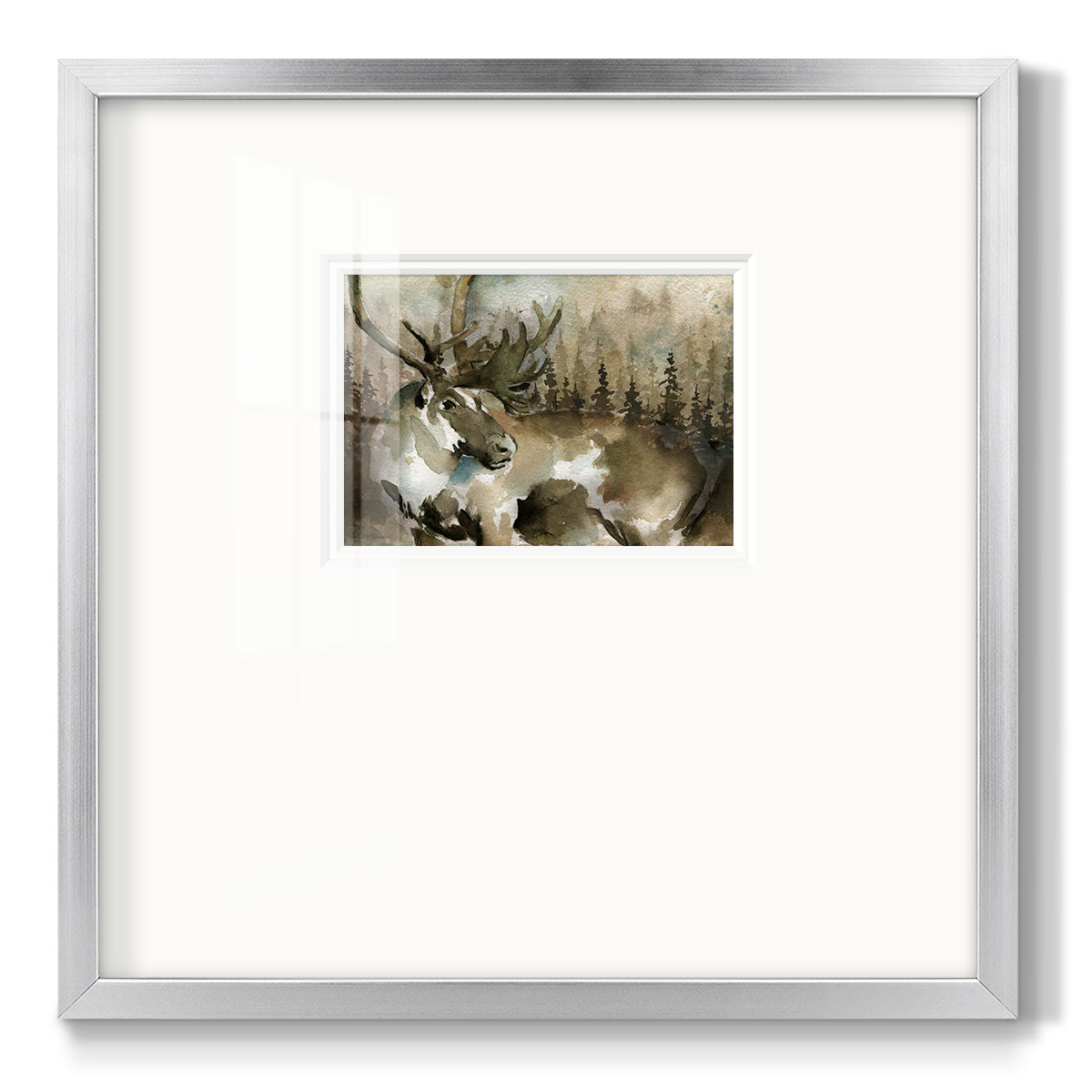Lodge Twilight III - Double Matboard Framed Print