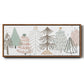 Christmas Tree Sketchbook - Floater Framed Canvas Print