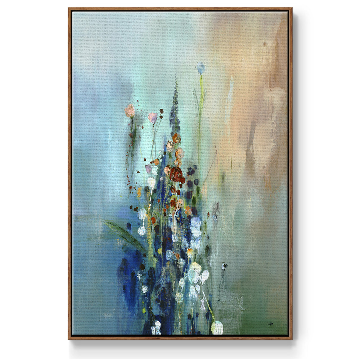 Current Air I - Floater Framed Canvas Print