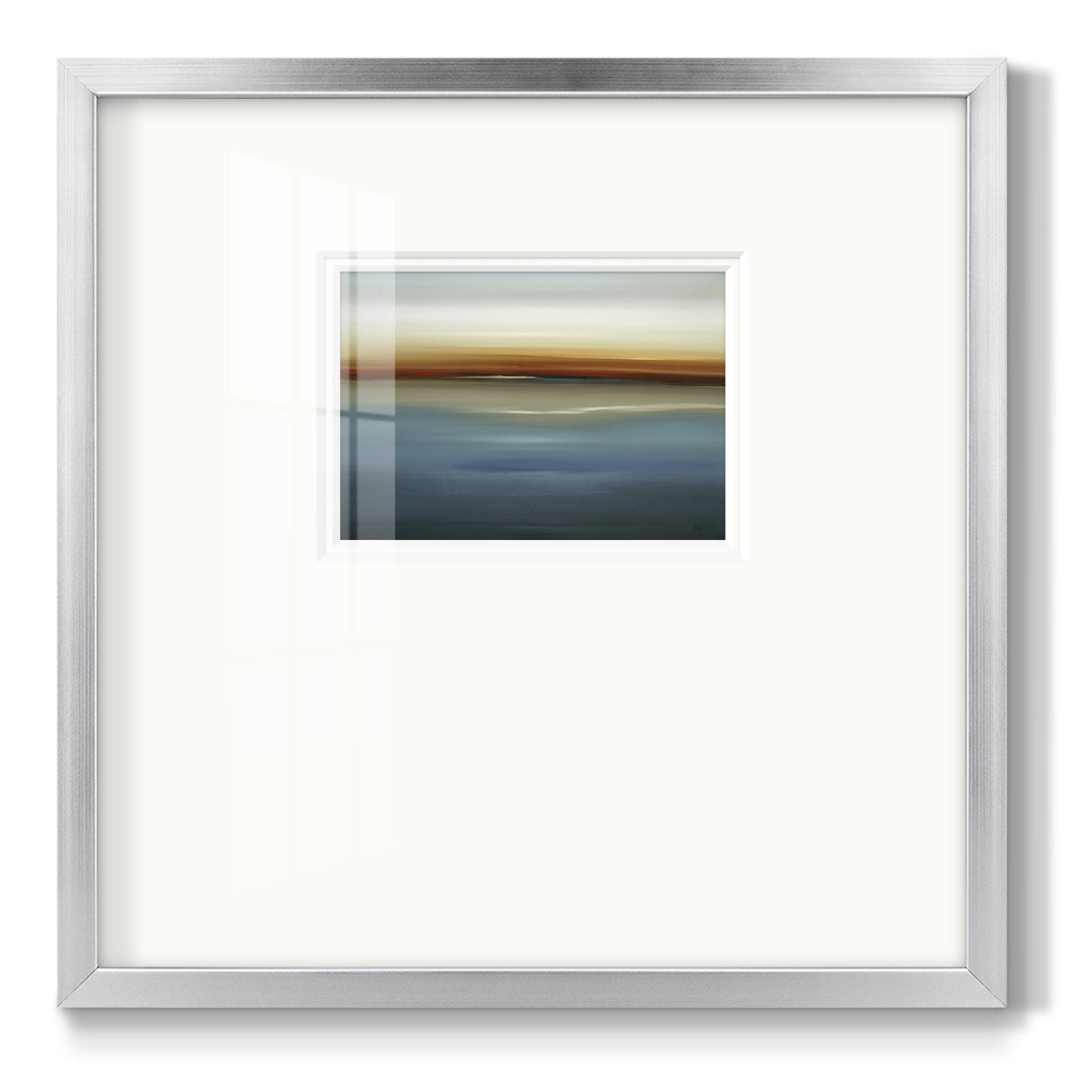 Beside the Blue II- Premium Framed Print Double Matboard