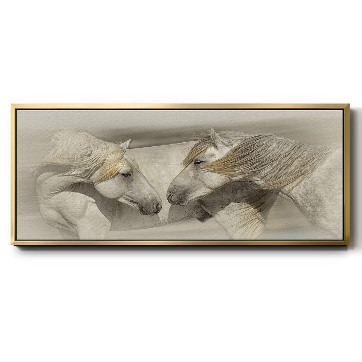 Old Acquaintances - Floater Framed Canvas Print