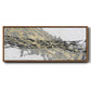 Mistral IV in White - Floater Framed Canvas Print