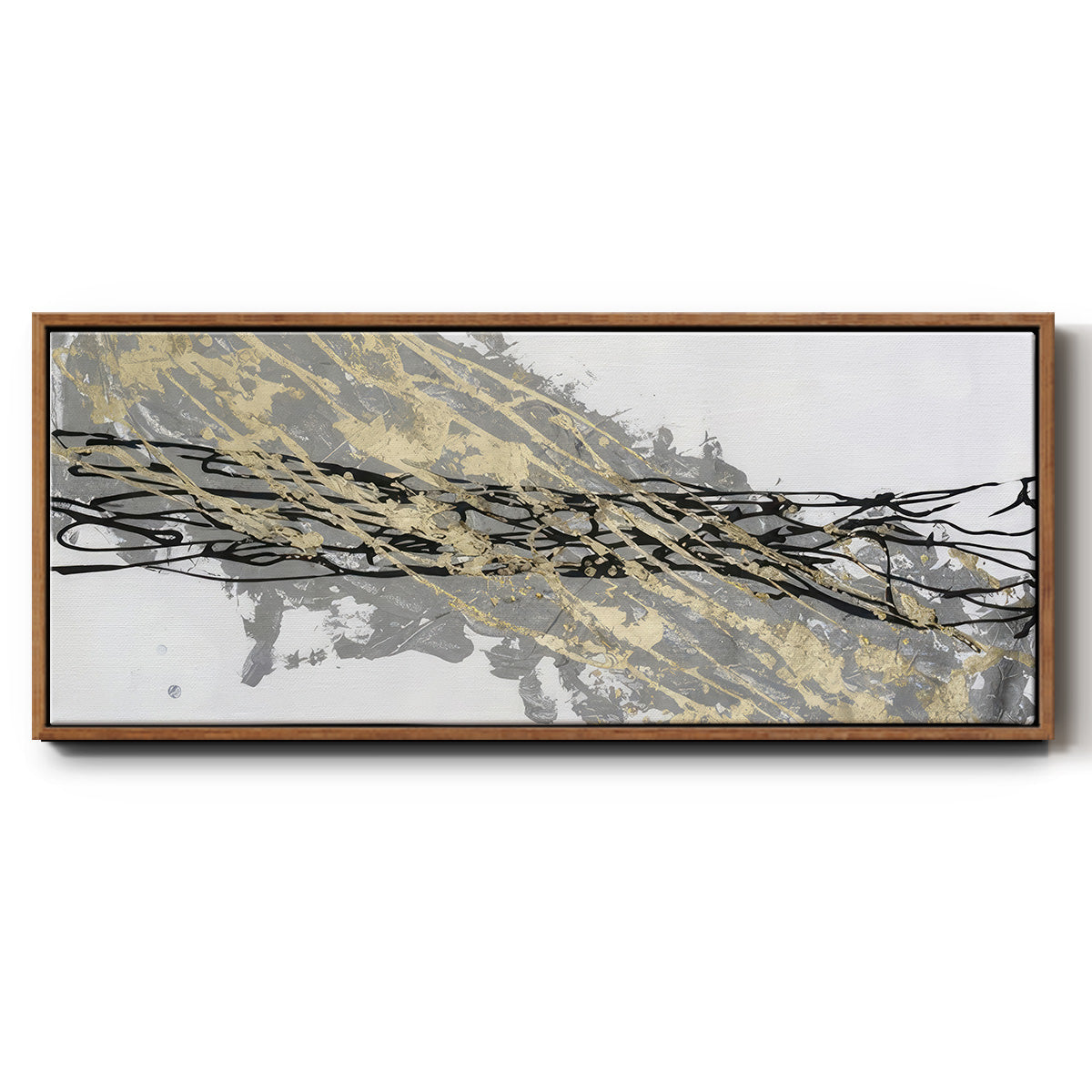 Mistral IV in White - Floater Framed Canvas Print