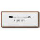 Love Arrow I - Floater Framed Canvas Print