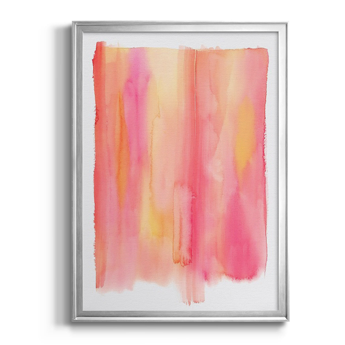 Summer Sherbet Wash II - Modern Framed Canvas Print