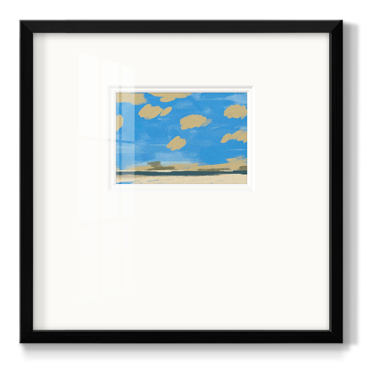 Textured Beachscape II Premium Framed Print Double Matboard