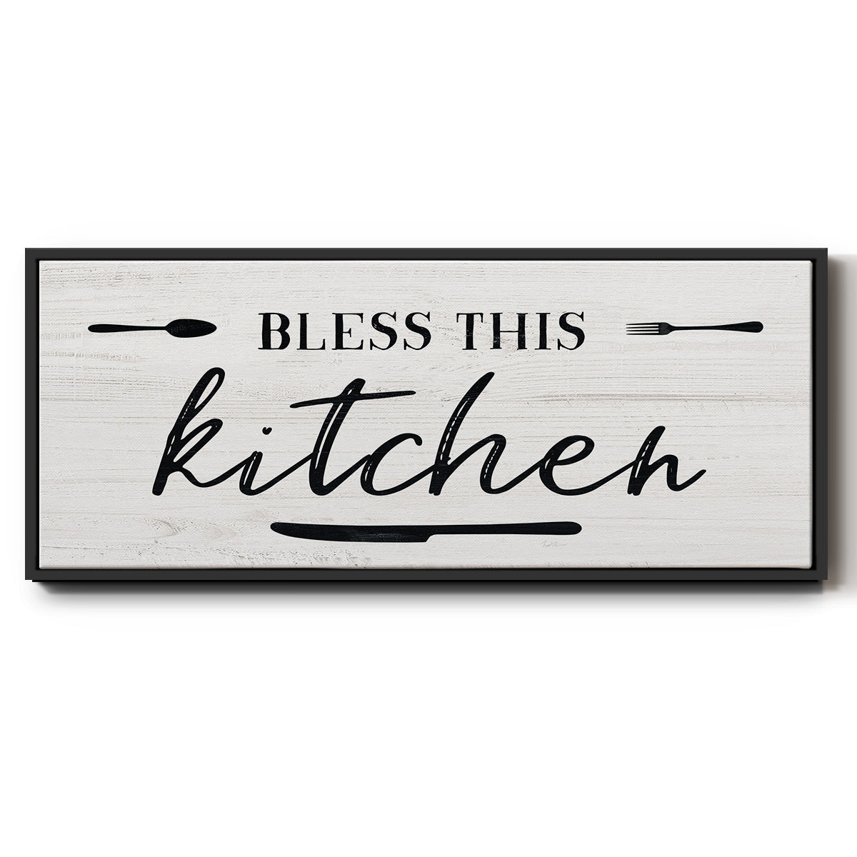 Bless this Kitchen - Floater Framed Canvas Print