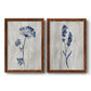 Indigo Botanical I - Premium Framed Canvas 2 Piece Set - Ready to Hang