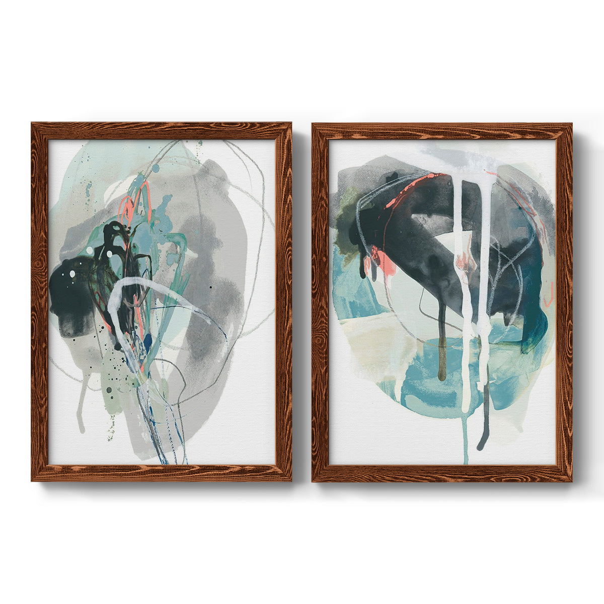 Stone Aperture I - Premium Framed Canvas 2 Piece Set - Ready to Hang