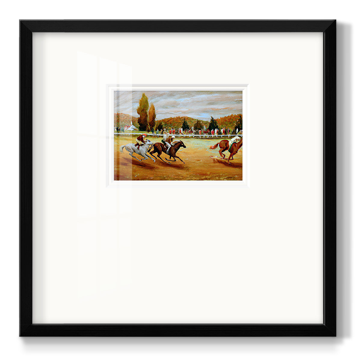 Day at the Races VI Premium Framed Print Double Matboard