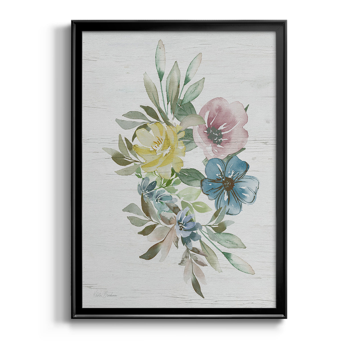 Spring Meadow Arrangement I - Modern Framed Canvas Print