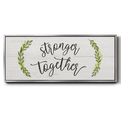 Stronger Together - Floater Framed Canvas Print