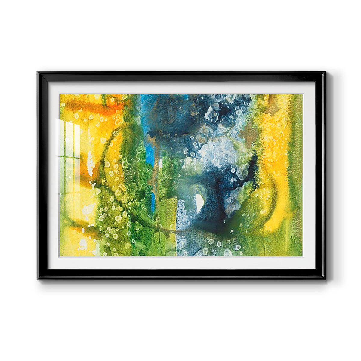 Aquatic Energy III - Modern Framed Art Print