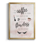 May Your Coffee Be Strong - Modern Framed Canvas Print