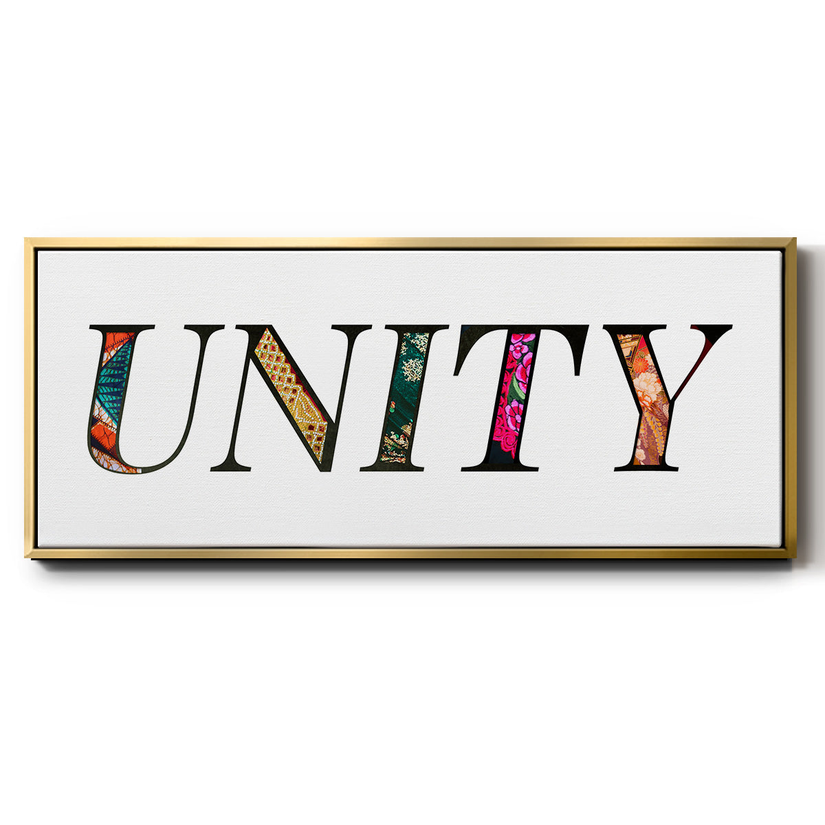 Unity - Floater Framed Canvas Print