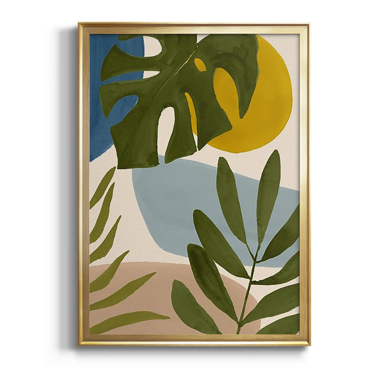 Tropica Tumble I - Modern Framed Canvas Print