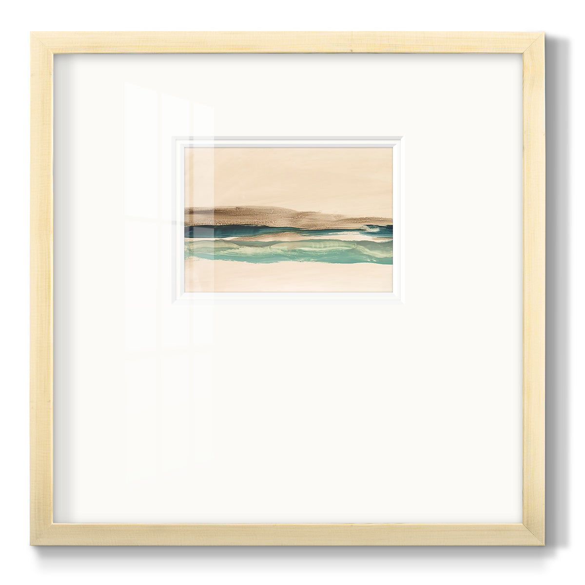 Layered Horizon I - Double Matboard Framed Print
