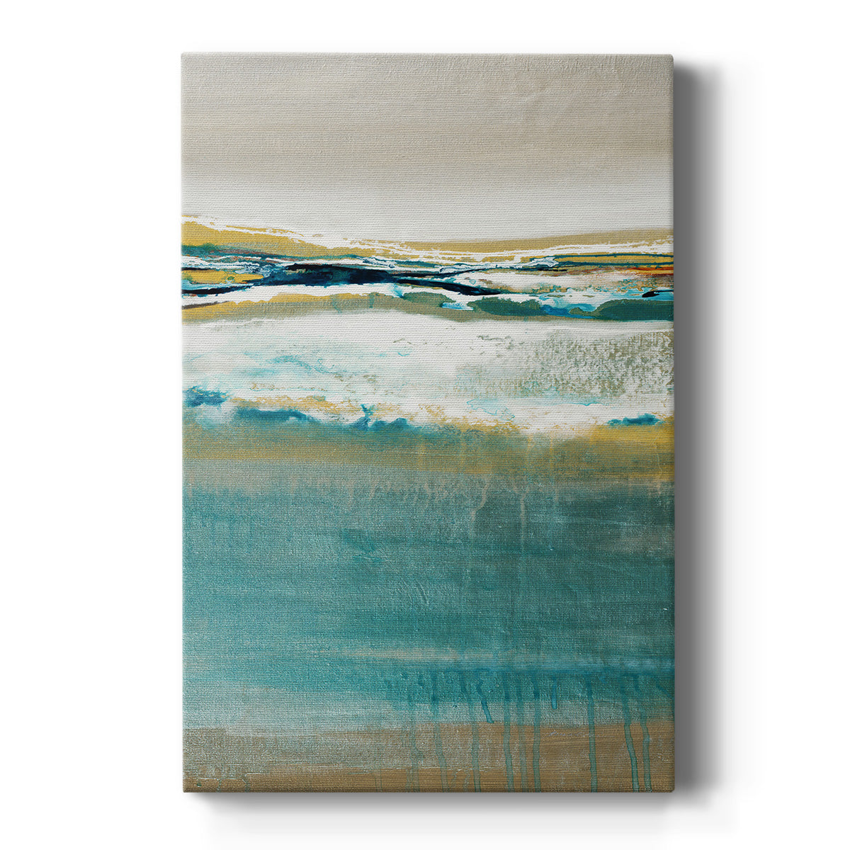 Aqua Quartz V2 Premium Gallery Wrapped Canvas - Ready to Hang