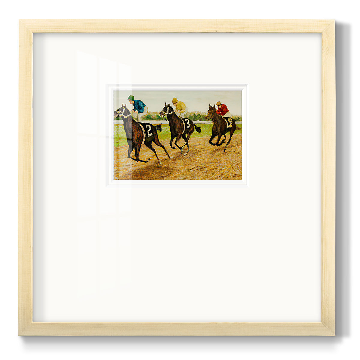 Day at the Race V - Double Matboard Framed Print