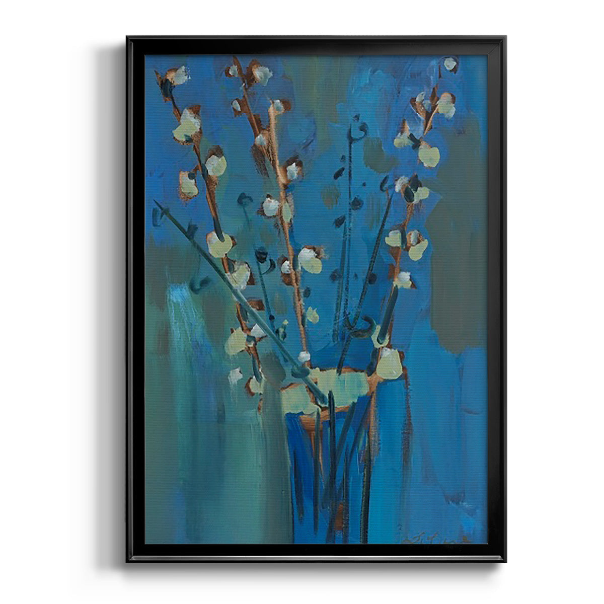 Winter Willow II - Modern Framed Canvas Print