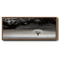 Solitary Tree - Floater Framed Canvas Print