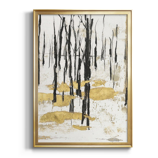 Gilded Winter I - Modern Framed Canvas Print