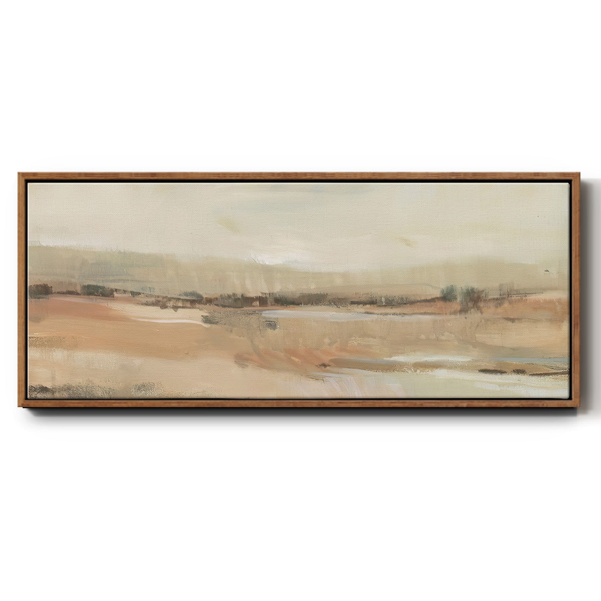 Earth Tone Landscape I - Floater Framed Canvas Print