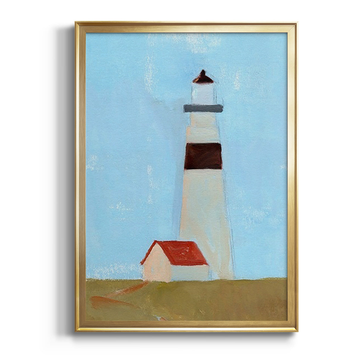 Lookout Point II - Modern Framed Canvas Print