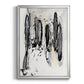 Grey Scribbles I - Modern Framed Canvas Print