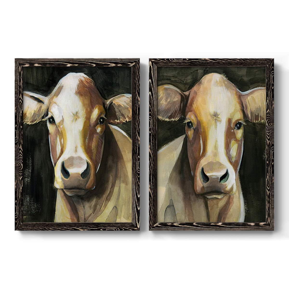 Sweet Eyes I - Premium Framed Canvas 2 Piece Set - Ready to Hang