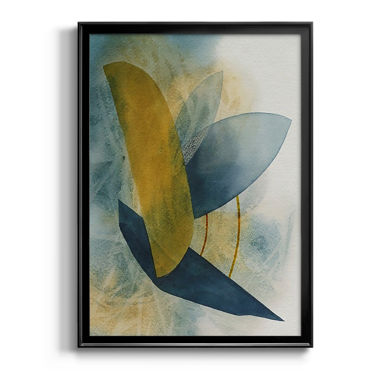 Solar Shapes I - Modern Framed Canvas Print