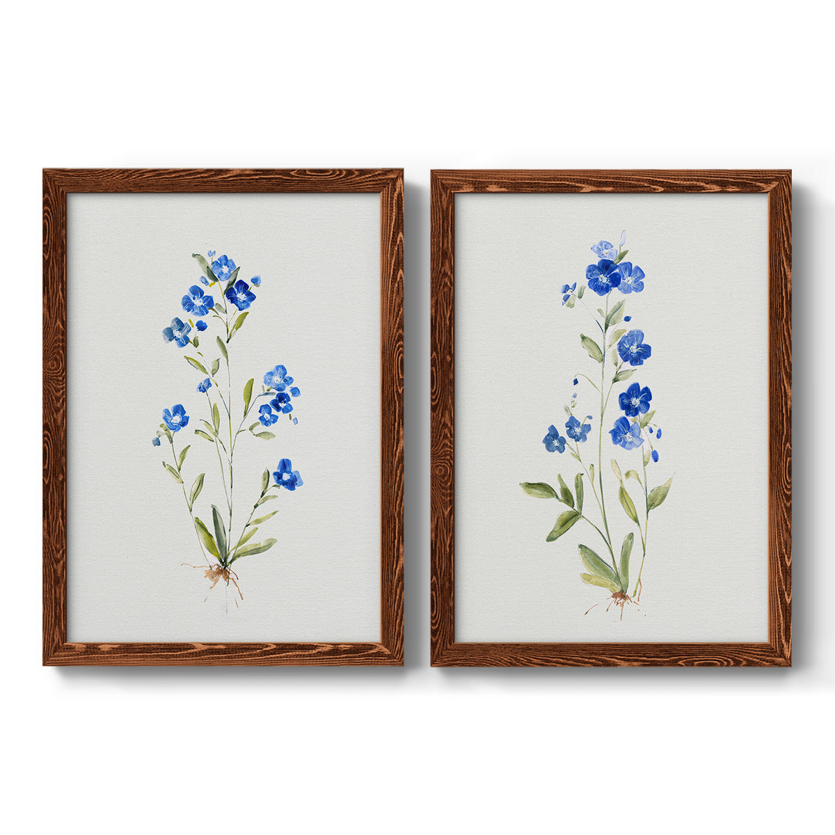 Petite Blue I - Premium Framed Canvas 2 Piece Set - Ready to Hang