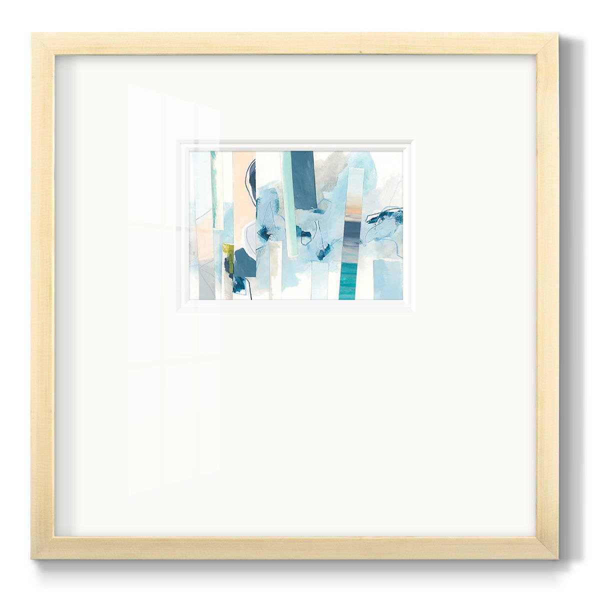 Liquid Strata II - Double Matboard Framed Print