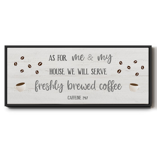 Caffeine 24/7 - Floater Framed Canvas Print