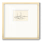 Coastal Contour Sketch I Premium Framed Print Double Matboard