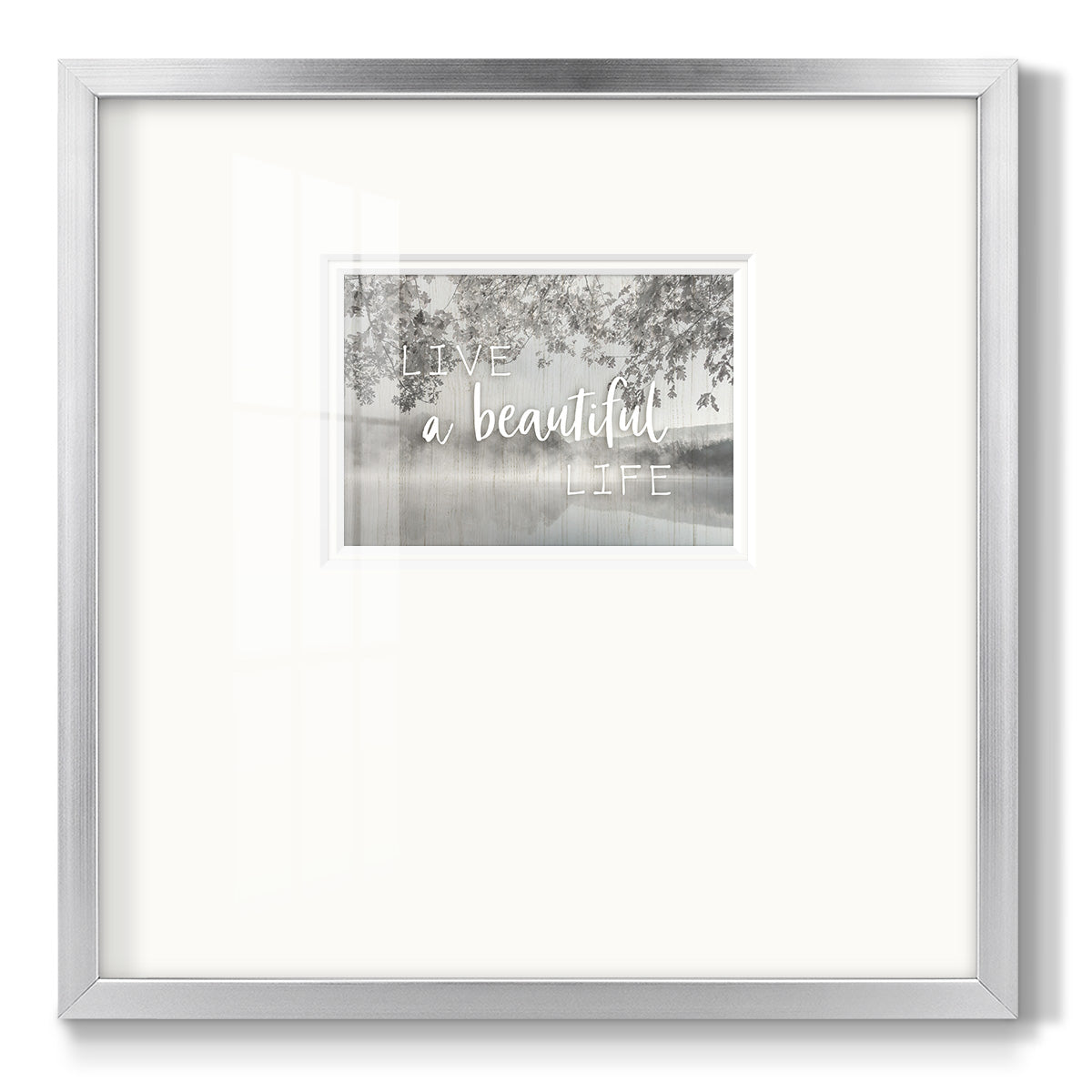 Live A Beautiful Life - Double Matboard Framed Print