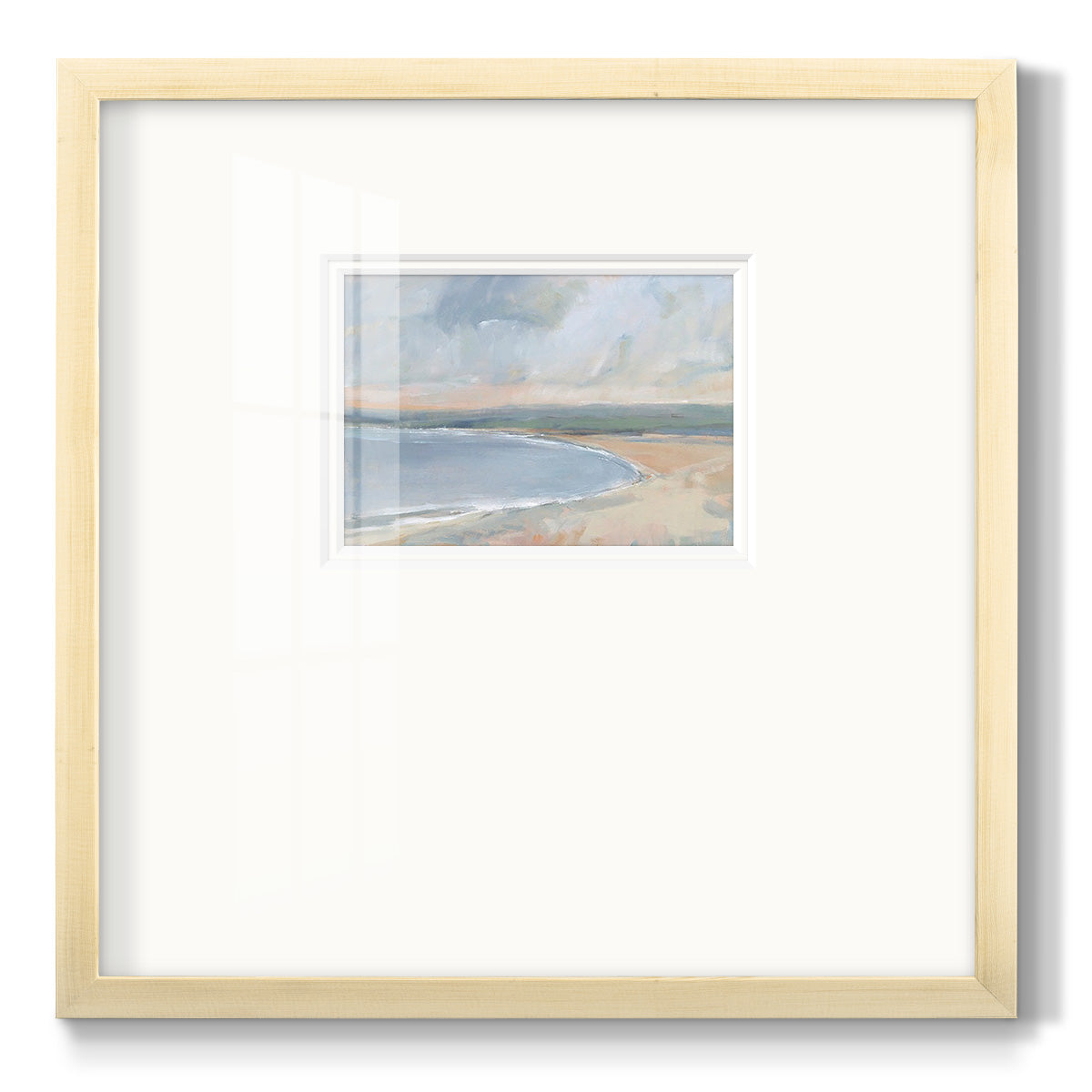 Coastal Study II - Double Matboard Framed Print