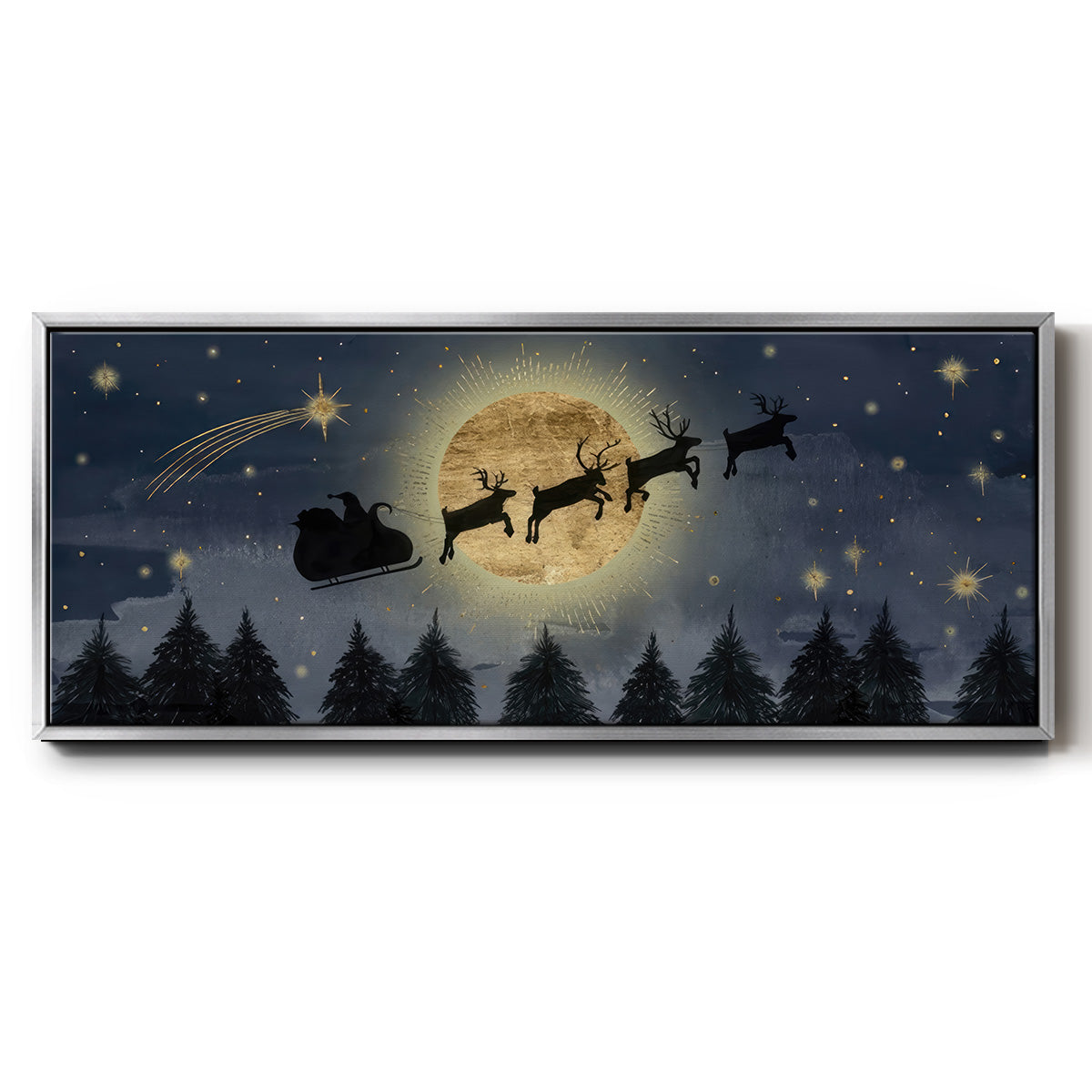 Celestial Christmas Collection D - Floater Framed Canvas Print
